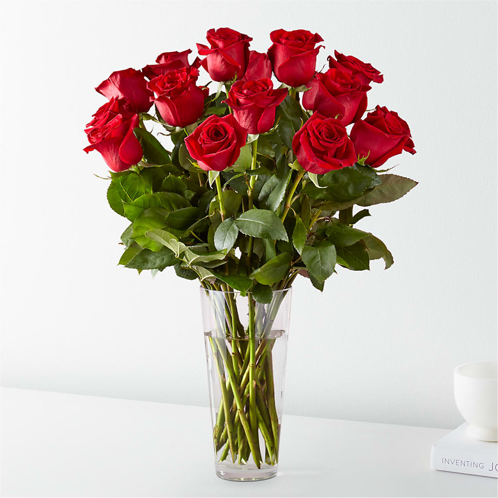 Long Stem Red Rose Bouquet – EAST MAIN GARDENS FLRST & GREENHSES INC, Niles MI