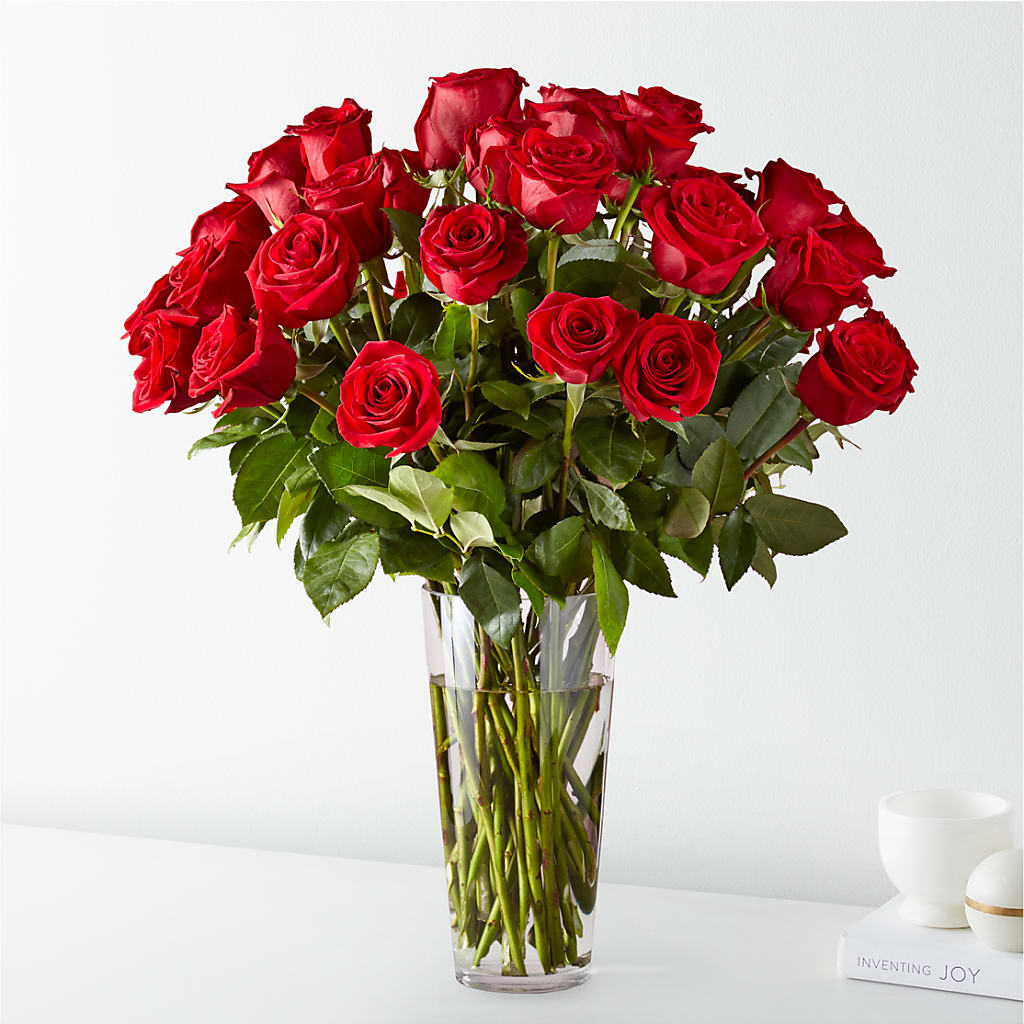 Long Stem Red Rose Bouquet – EAST MAIN GARDENS FLRST & GREENHSES INC, Niles MI