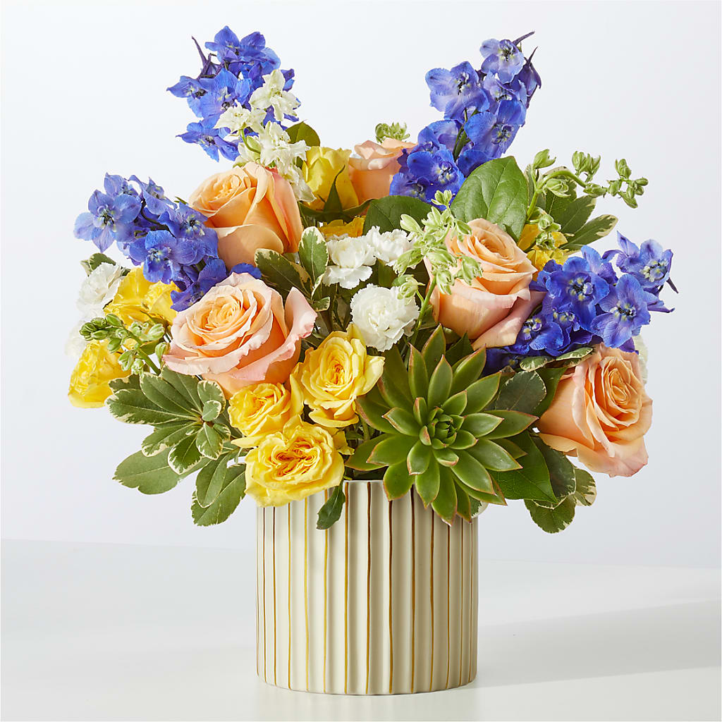 Cobalt Reverie Bouquet – EAST MAIN GARDENS FLRST & GREENHSES INC, Niles MI