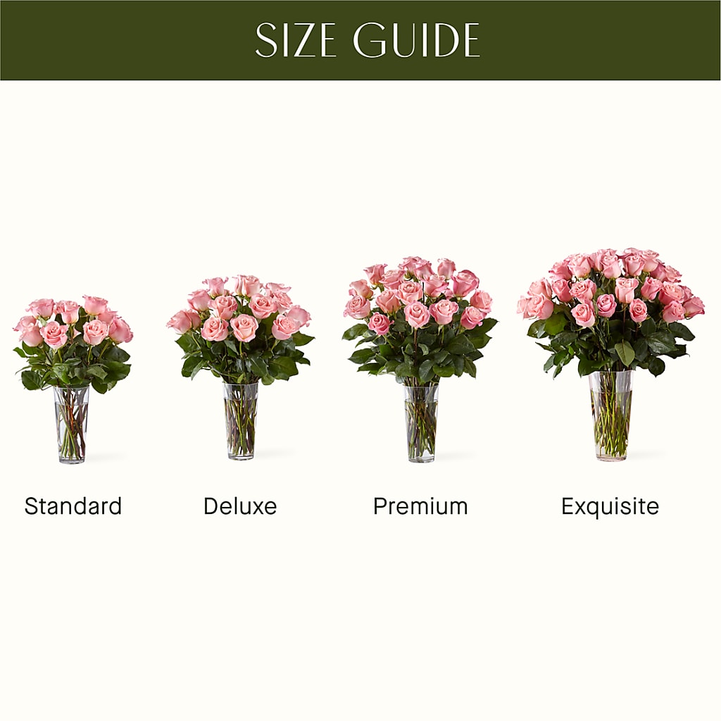 Long Stem Pink Rose Bouquet – EAST MAIN GARDENS FLRST & GREENHSES INC, Niles MI