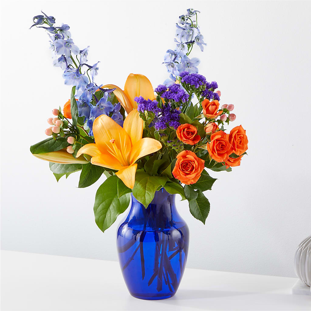 Radiant Citrus Bouquet – EAST MAIN GARDENS FLRST & GREENHSES INC, Niles MI