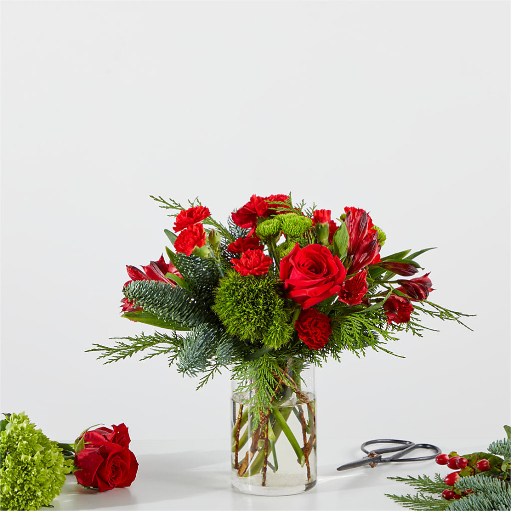 Merry Moment Bouquet – A Florist Original – EAST MAIN GARDENS FLRST & GREENHSES INC, Niles MI