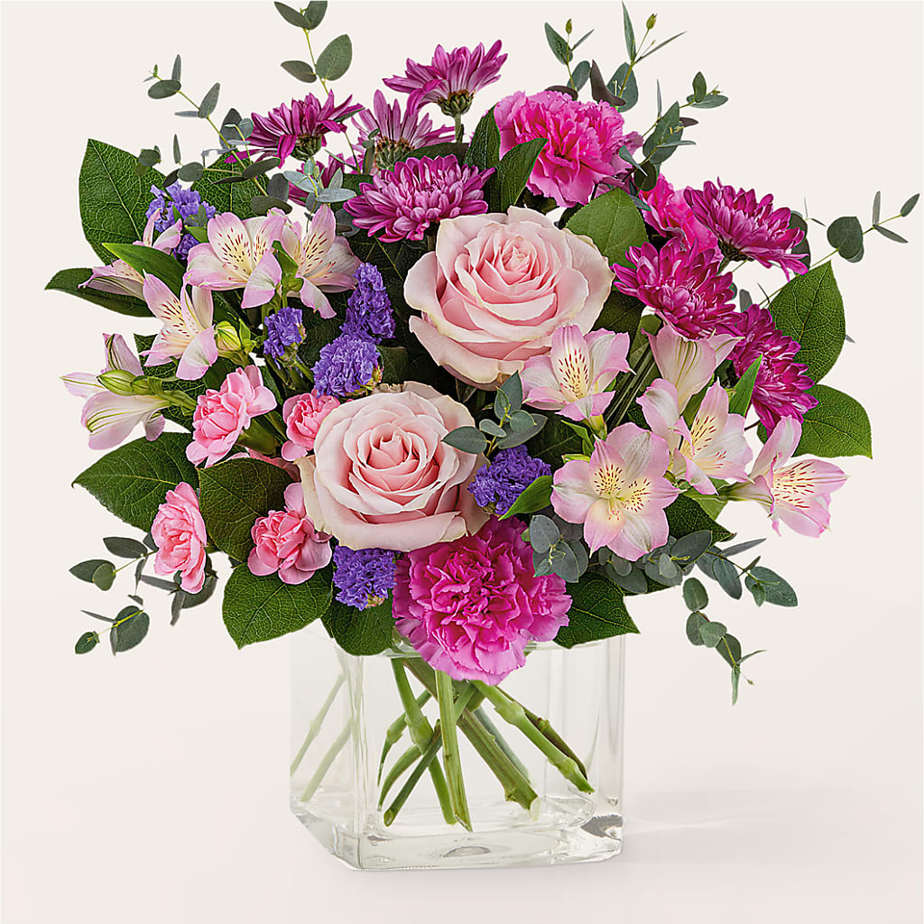 Rosy Radiance Bouquet – EAST MAIN GARDENS FLRST & GREENHSES INC, Niles MI