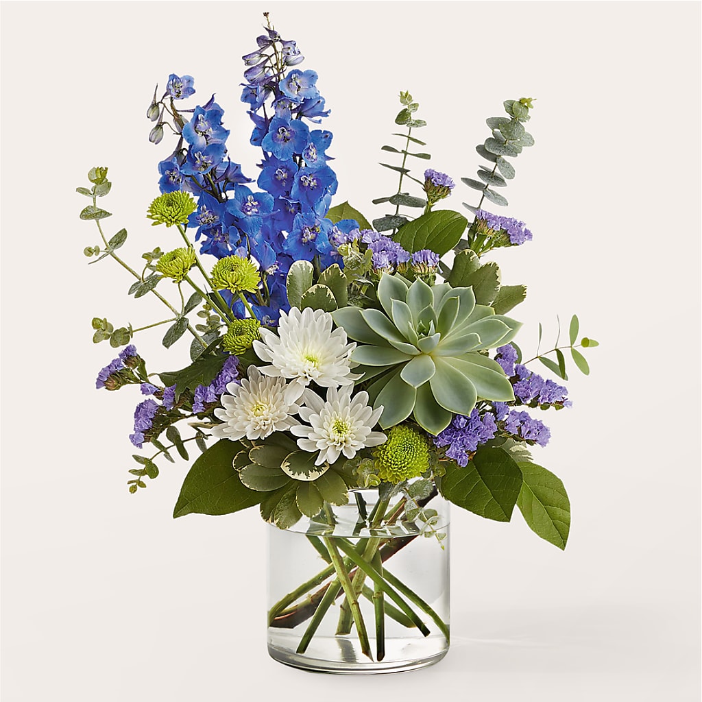 Cerulean Waves Bouquet – EAST MAIN GARDENS FLRST & GREENHSES INC, Niles MI