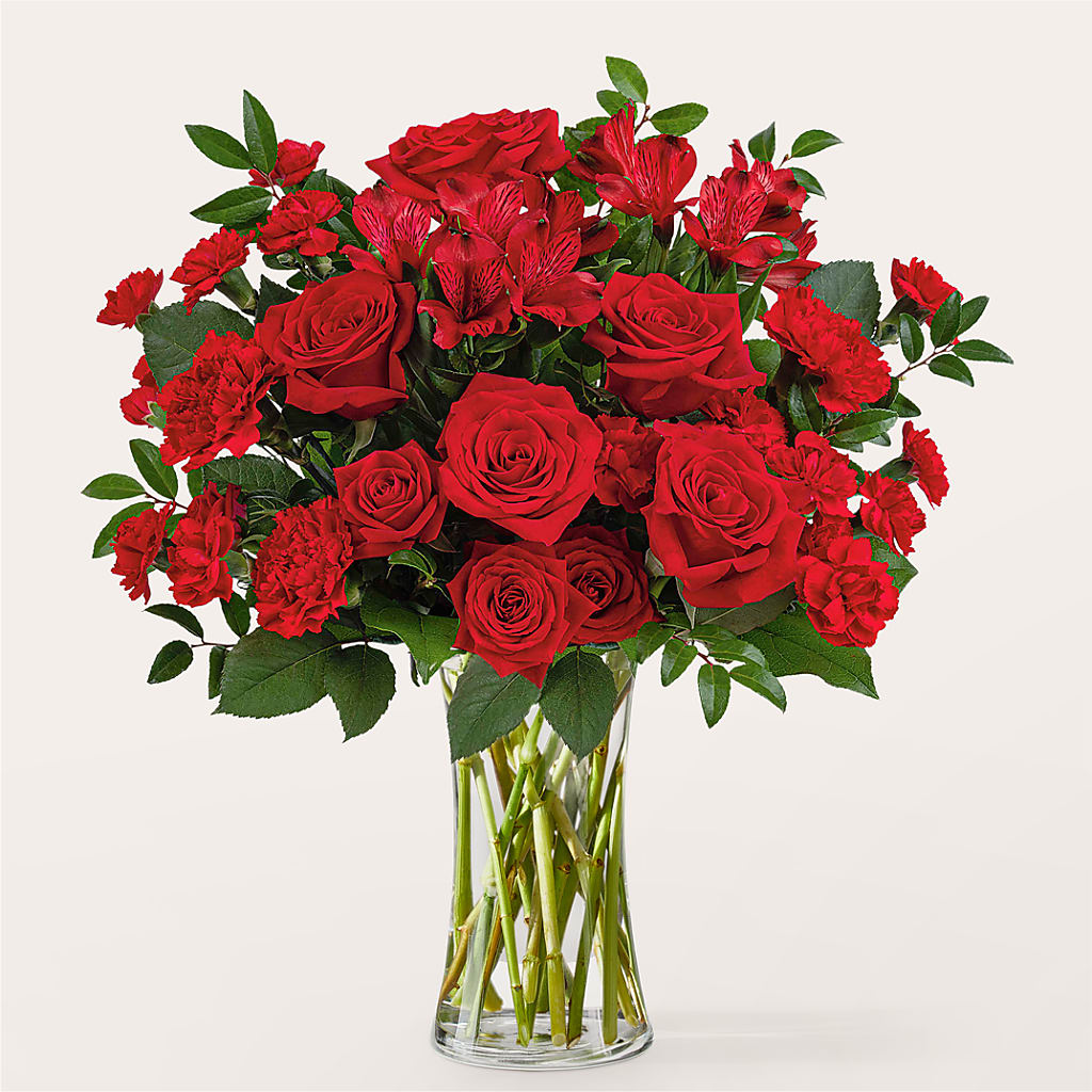Brilliant Ruby Bouquet – EAST MAIN GARDENS FLRST & GREENHSES INC, Niles MI