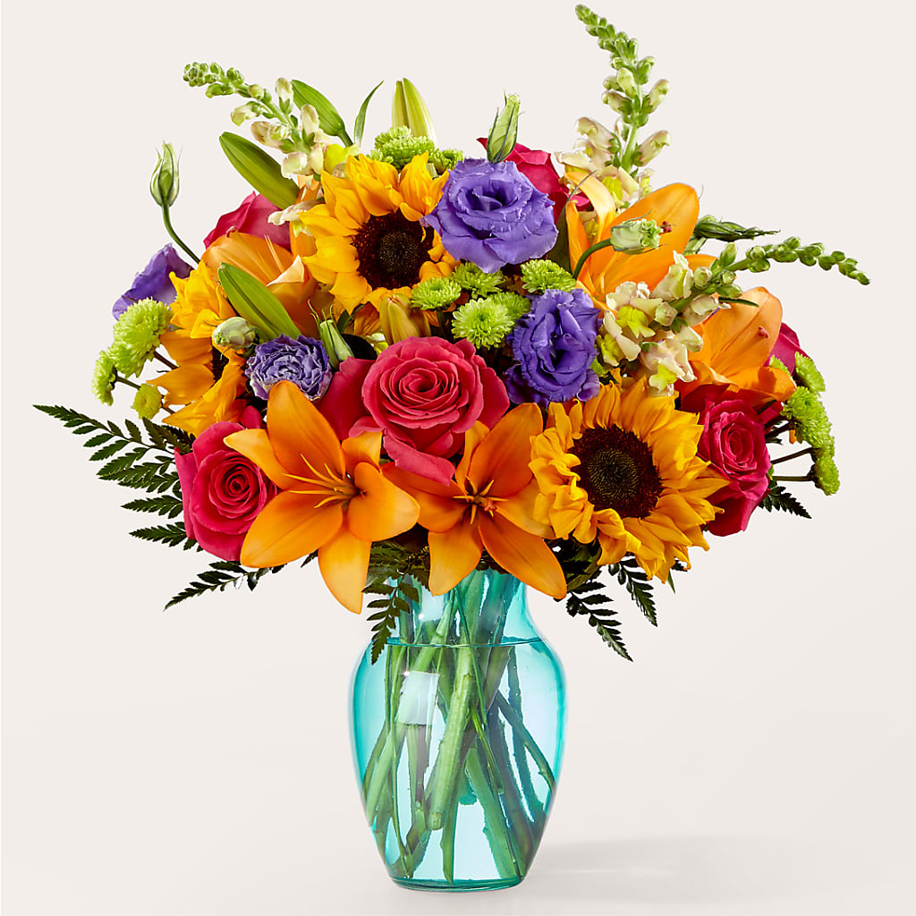 Double Rainbow Bouquet – EAST MAIN GARDENS FLRST & GREENHSES INC, Niles MI