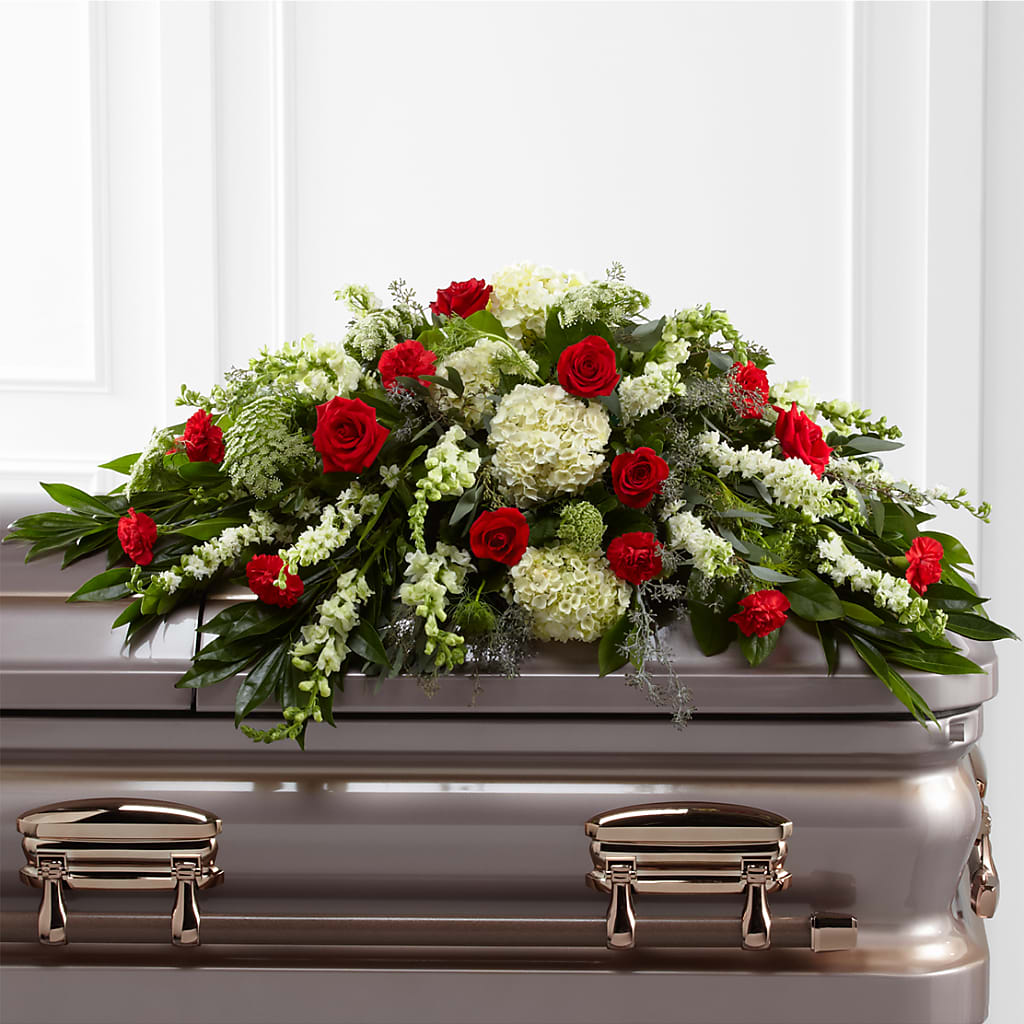 Sincerity Casket Spray – EAST MAIN GARDENS FLRST & GREENHSES INC, Niles MI