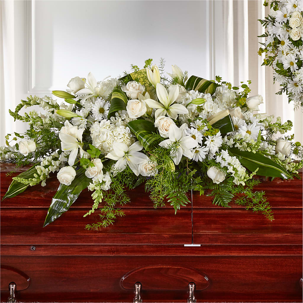Abundance Casket Spray – EAST MAIN GARDENS FLRST & GREENHSES INC, Niles MI