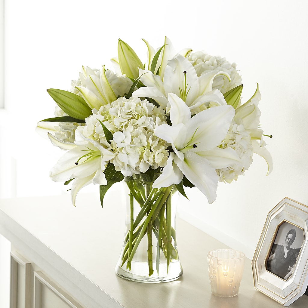 Compassionate Lily Bouquet – EAST MAIN GARDENS FLRST & GREENHSES INC, Niles MI