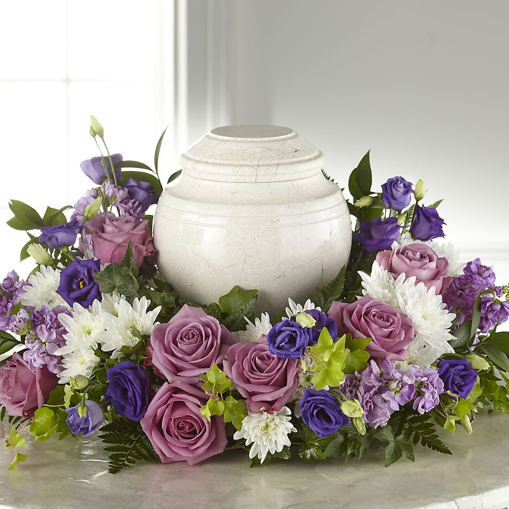 Blooming Sympathy Cremation Adornment – EAST MAIN GARDENS FLRST & GREENHSES INC, Niles MI