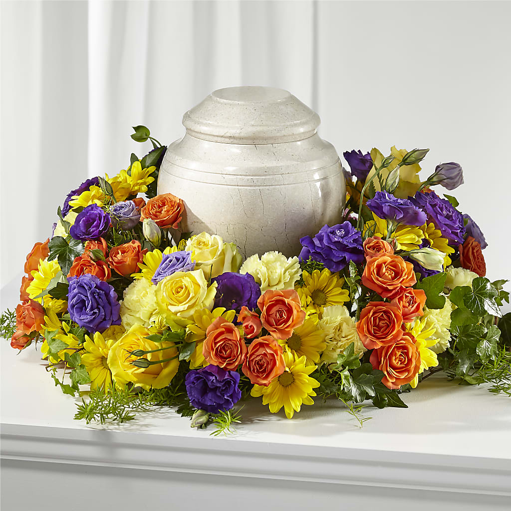 Blossoms of Remembrance Cremation Adornment – EAST MAIN GARDENS FLRST & GREENHSES INC, Niles MI