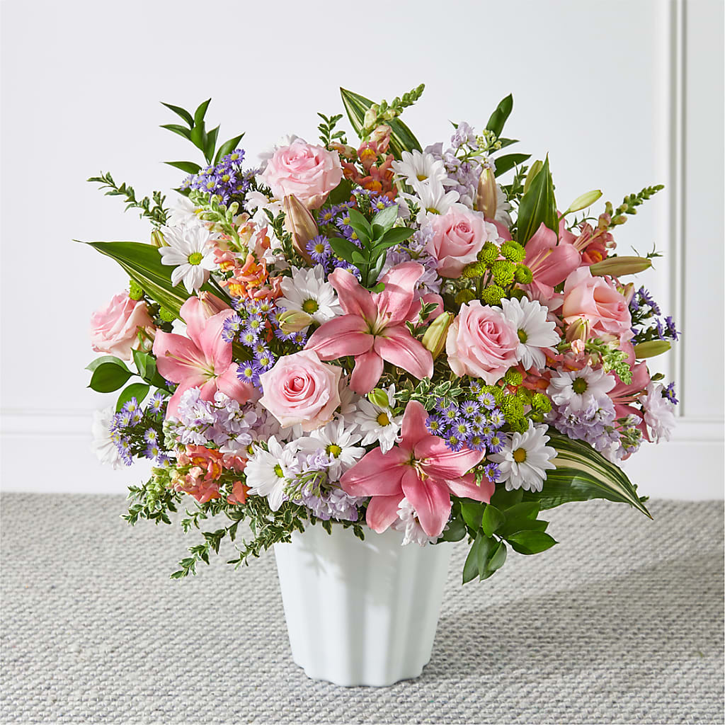 Abundant Compassion Floor Basket – EAST MAIN GARDENS FLRST & GREENHSES INC, Niles MI