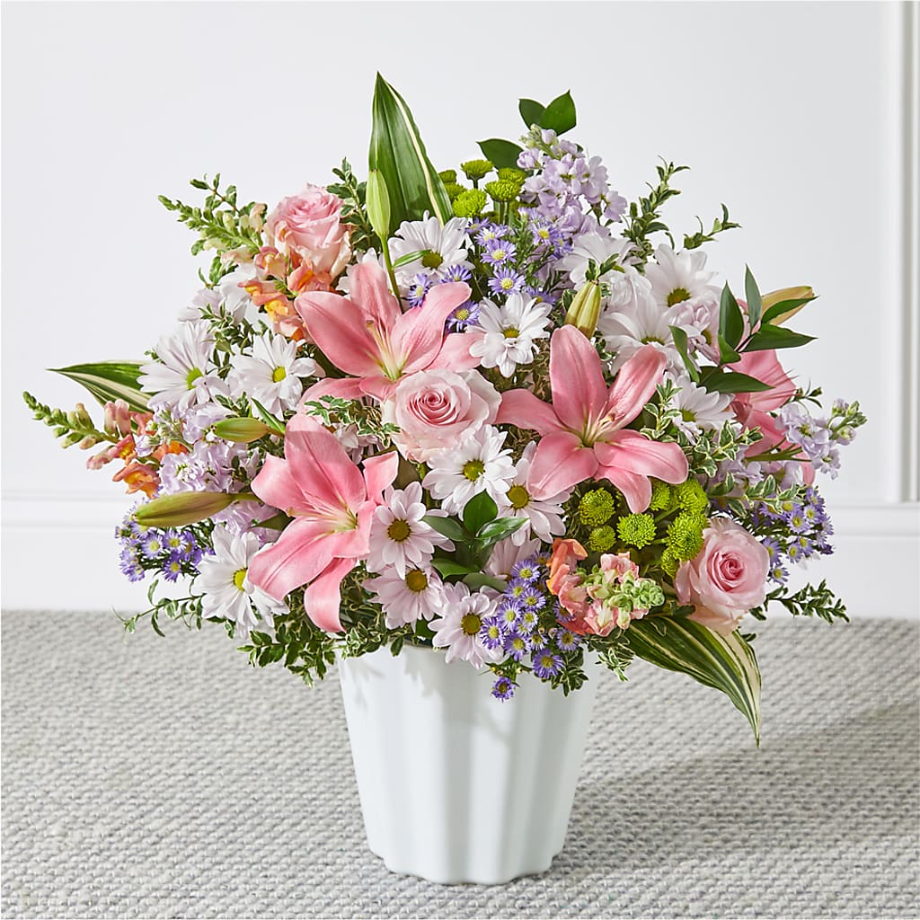 Abundant Compassion Floor Basket – EAST MAIN GARDENS FLRST & GREENHSES INC, Niles MI