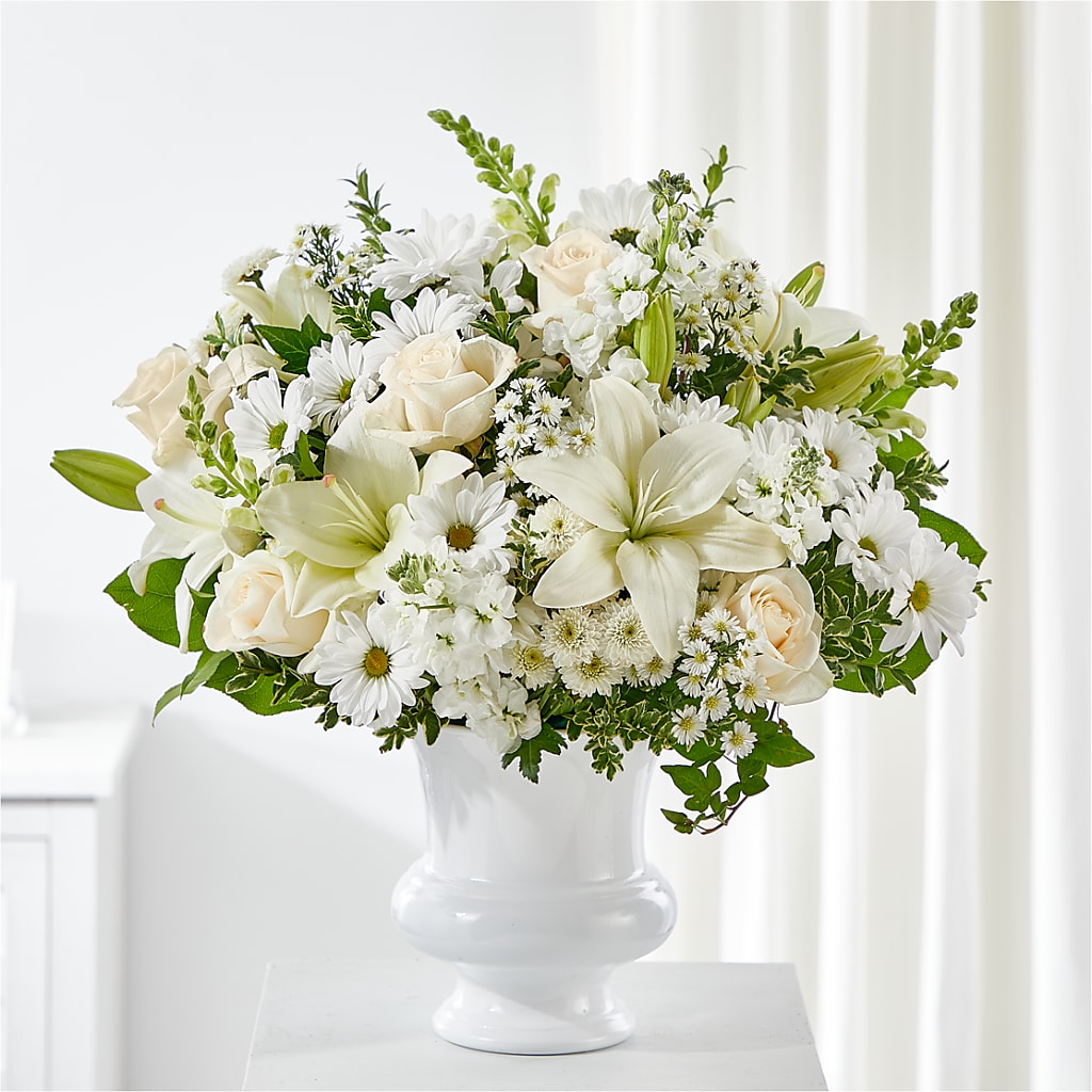 Uplifting Urn Arrangement – EAST MAIN GARDENS FLRST & GREENHSES INC, Niles MI