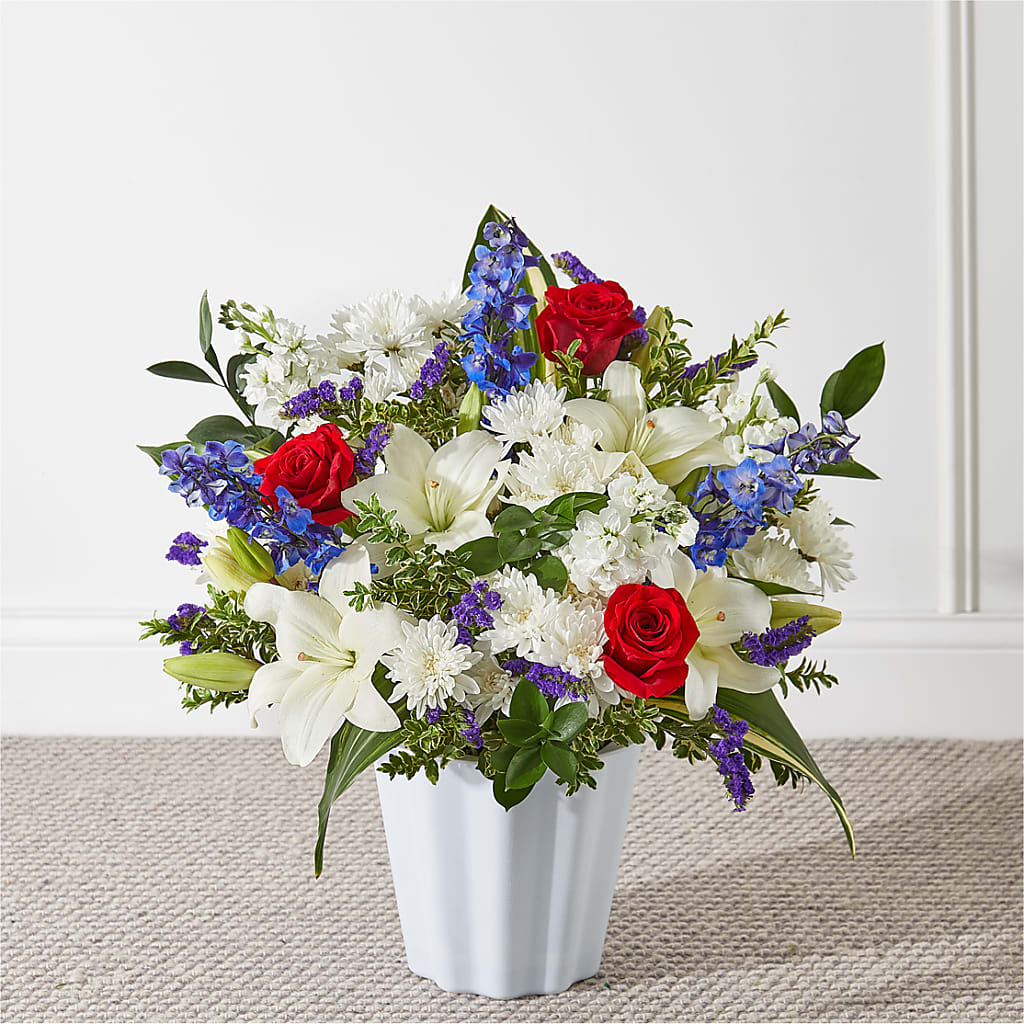 Consoled Floor Basket – EAST MAIN GARDENS FLRST & GREENHSES INC, Niles MI