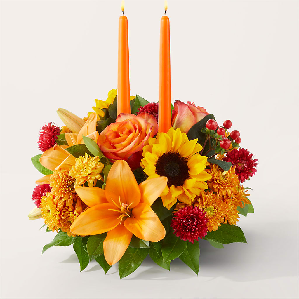 Grateful Centerpiece – EAST MAIN GARDENS FLRST & GREENHSES INC, Niles MI