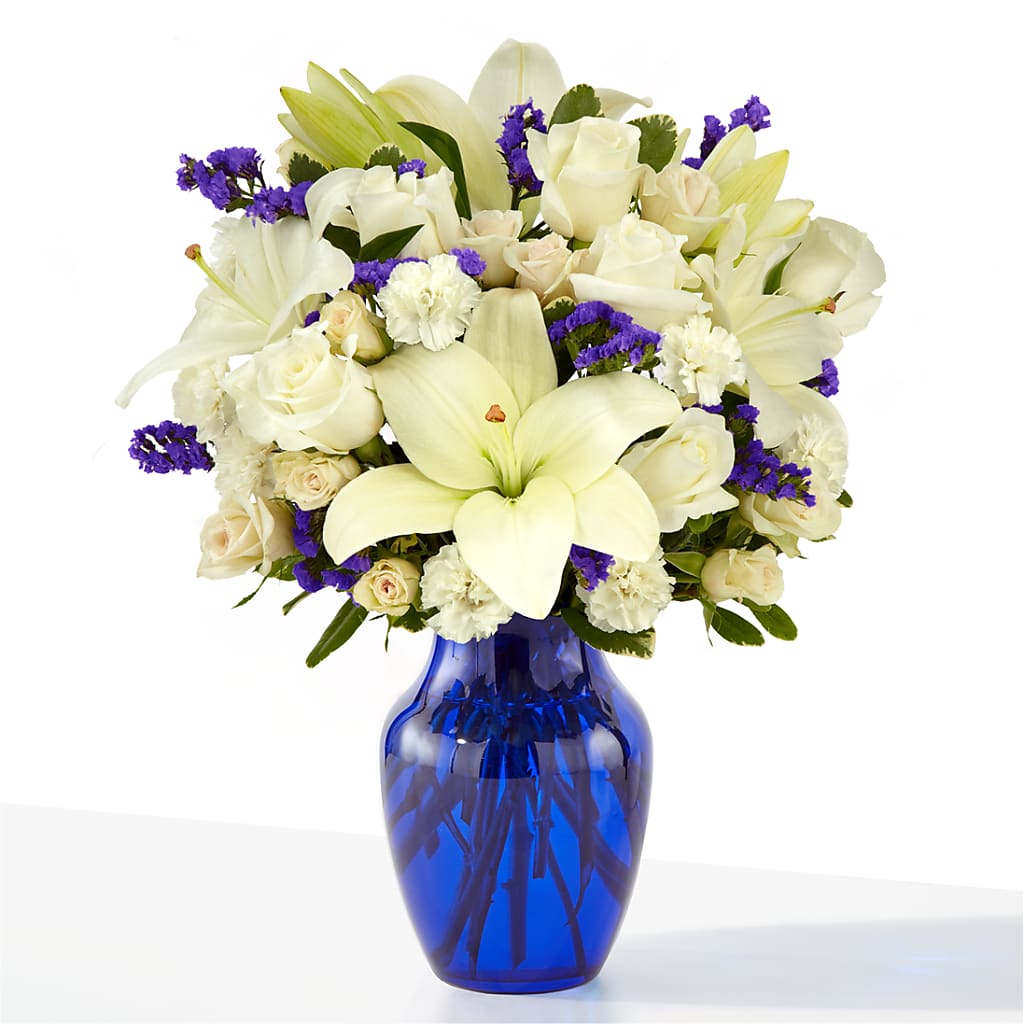 Sapphire Rush Bouquet – EAST MAIN GARDENS FLRST & GREENHSES INC, Niles MI