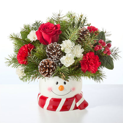Jolly Snowman Bouquet – EAST MAIN GARDENS FLRST & GREENHSES INC, Niles MI