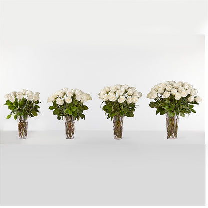 Long Stem White Rose Bouquet – EAST MAIN GARDENS FLRST & GREENHSES INC, Niles MI