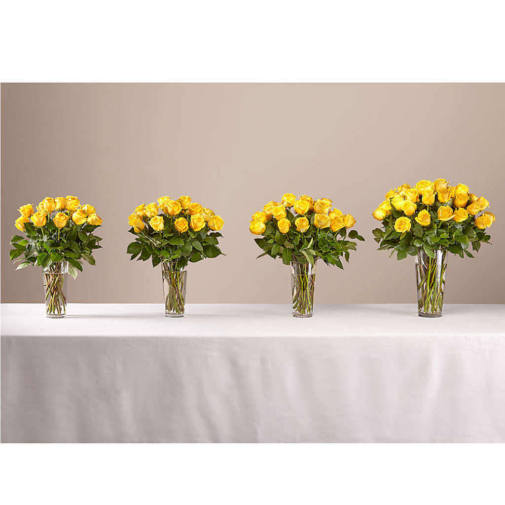Long Stem Yellow Rose Bouquet – EAST MAIN GARDENS FLRST & GREENHSES INC, Niles MI