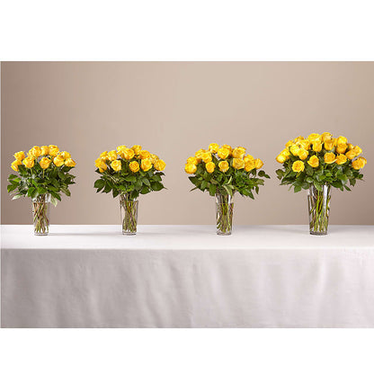 Long Stem Yellow Rose Bouquet – EAST MAIN GARDENS FLRST & GREENHSES INC, Niles MI