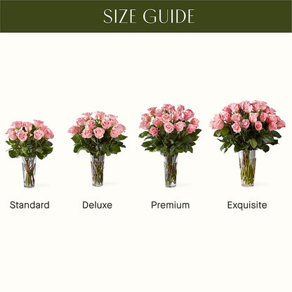 Long Stem Pink Rose Bouquet – EAST MAIN GARDENS FLRST & GREENHSES INC, Niles MI
