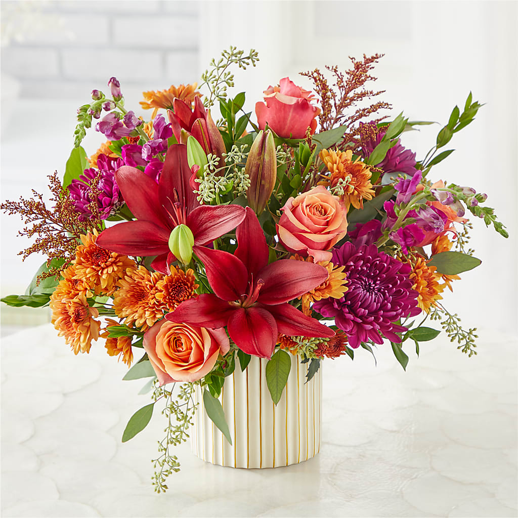 Burgundy Landscape Bouquet – EAST MAIN GARDENS FLRST & GREENHSES INC, Niles MI