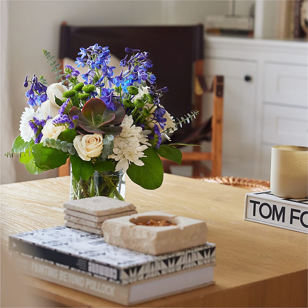 Cerulean Waves Bouquet – EAST MAIN GARDENS FLRST & GREENHSES INC, Niles MI
