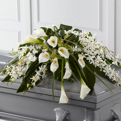 Angel Wings Casket Spray – EAST MAIN GARDENS FLRST & GREENHSES INC, Niles MI