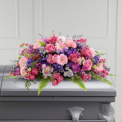Glorious Garden Casket Spray – EAST MAIN GARDENS FLRST & GREENHSES INC, Niles MI