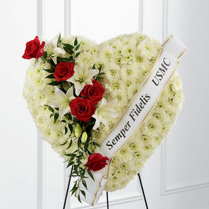 Heartfelt Hero Standing Heart – EAST MAIN GARDENS FLRST & GREENHSES INC, Niles MI