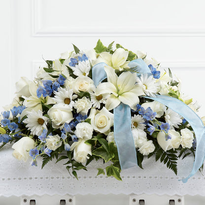 Tender Treasure Casket Spray – EAST MAIN GARDENS FLRST & GREENHSES INC, Niles MI