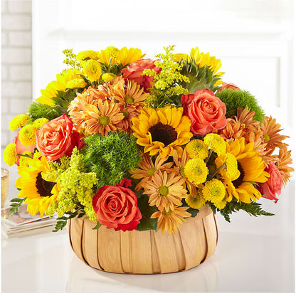 Harvest Sunflower Basket – EAST MAIN GARDENS FLRST & GREENHSES INC, Niles MI