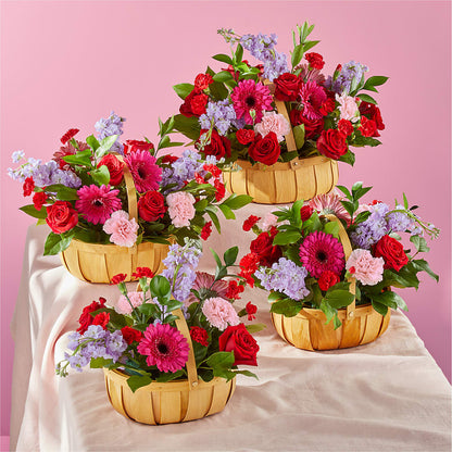 Pink Picnic Basket – EAST MAIN GARDENS FLRST & GREENHSES INC, Niles MI