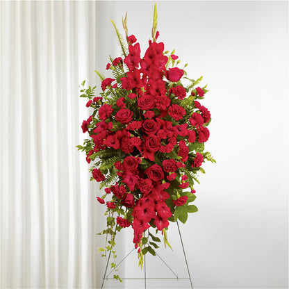 From the Heart Standing Spray – EAST MAIN GARDENS FLRST & GREENHSES INC, Niles MI